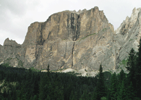 Sziklamszs a Dolomitok -ban. (Sella csoport) - Ciavazes (Gamsband) 300m IV-es