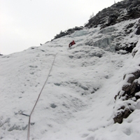 jégmászás - Dolomitok - Sappada (240 méter; II/3+)